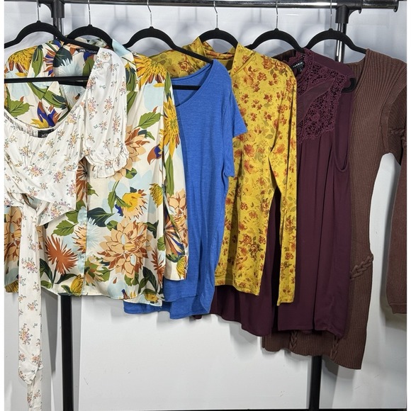 Mixed Brand Tops - Womens Plus Size Clothing Lot/Bundle XL/XXL Torrid Zara Boho Floral Lucky Brand